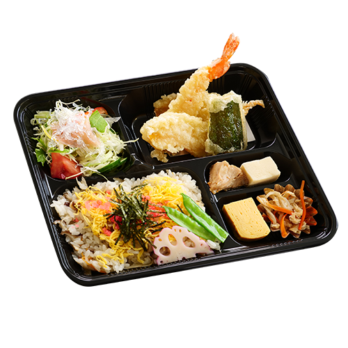 ばら寿司天婦羅弁当